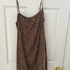 NWT Reformation Leopard Print mini Dress